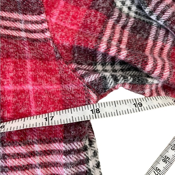 Christmas VS PINK red plaid pajamas with rose gold spell out logo size small - Picture 5 of 14